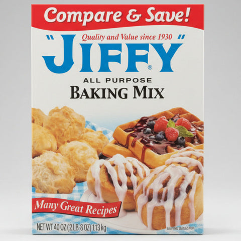 2 BOXES JIFFY All Purpose Baking Mix Flour Biscuits Dumplings Cookies