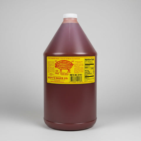 1 Gallon Scott's Spicy Fat & Sugar Free Homemade Barbecue Sauce BBQ Dip