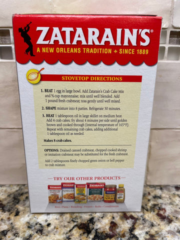 Zatarain's New Orleans Style Crab Cake Mix, 5.75 oz