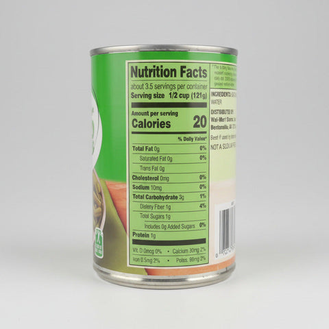 6 CANS Great Value No Salt Added Cut Green Beans 14.5 oz Can String