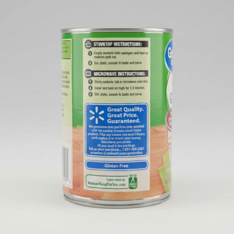 6 CANS Great Value No Salt Added Cut Green Beans 14.5 oz Can String