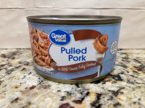 6 Cans of Great Value Fully Cooked Pulled Pork & Barbecue Sauce, 12 oz