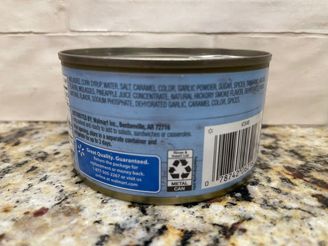 6 Cans of Great Value Fully Cooked Pulled Pork & Barbecue Sauce, 12 oz