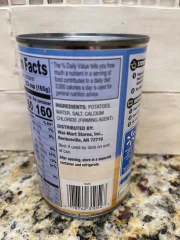 6 Cans of Great Value Diced Potatoes, 15 oz
