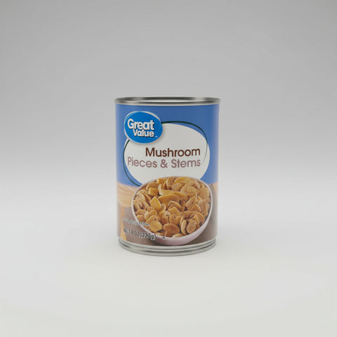 12 CANS Great Value Mushroom Pieces & Stems 8 oz Can Salad Pizza Paste