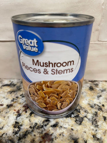 6 Cans of Great Value Mushroom Pieces & Stems, 8 oz