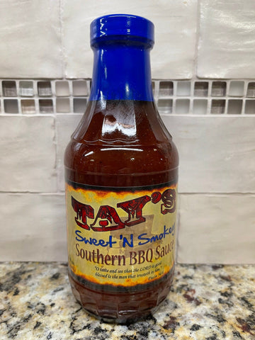 3 Bottles of Tay's Sweet 'n Smokey Southern BBQ Sauce, 16 oz