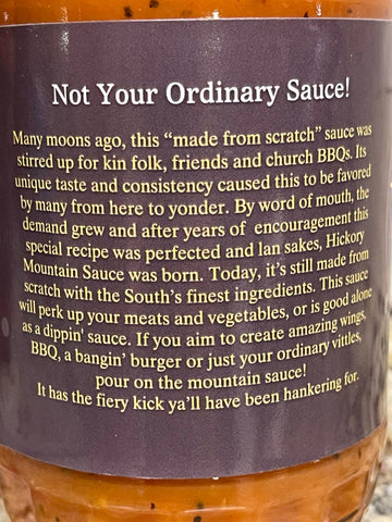 3 Bottles of Hickory Mountain BBQ Sauce, 16 oz