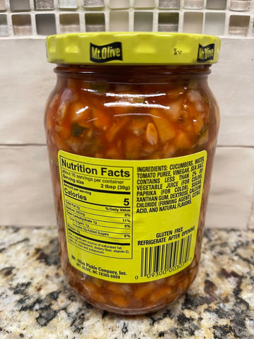3 JARS Mount Olive MEDIUM Pickle Salsa 16 oz Mt Olive Relish Cubes