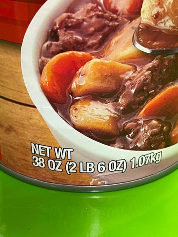 2 Cans of Dinty Moore Beef Stew, 38 oz