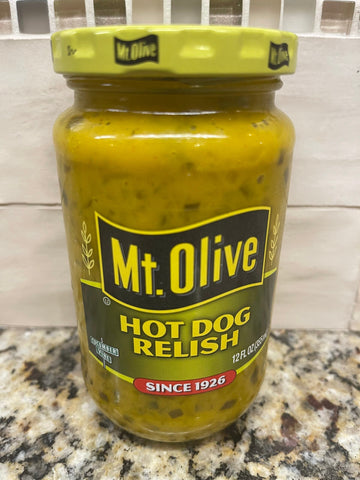 Mount Olive Hot Dog Mustard Pickle Relish 12oz Wiener Bun MT