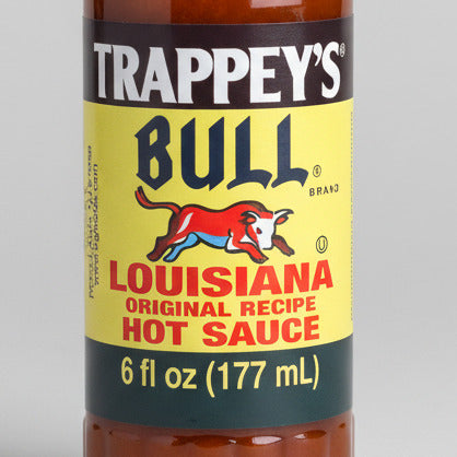 6 BOTTLES Trappeys Louisiana Original Recipe Hot Sauce 6 oz Pork BBQ Pepper