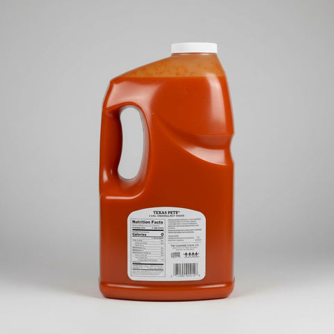 1 Gallon Texas Pete Hot Sauce 128 oz Pepper Wing Bottle BBQ Pork Dip