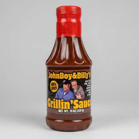 2 Bottles John Boy and Billy's Hot & Spicy Barbecue Grillin Sauce BBQ