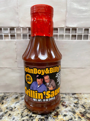 2 Bottles John Boy and Billy's Hot & Spicy Barbecue Grillin Sauce BBQ