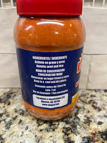 2 Jars of El Ideal Achiote Annatto Seeds Seasoning, 12 oz
