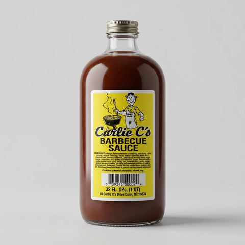 2 Bottles of Carlie C's Original BBQ Sauce, 32 oz