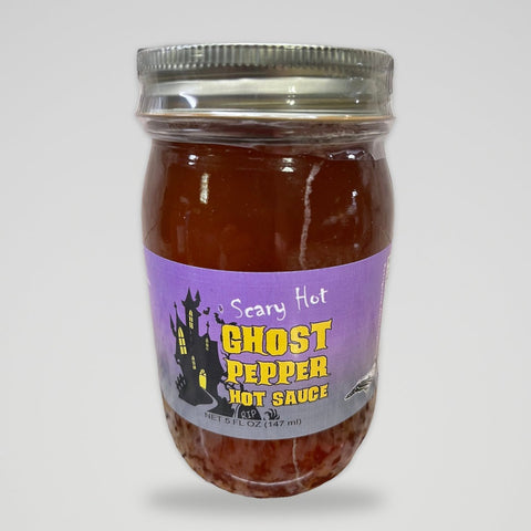 D'Vine Foods Jar Ghost Pepper Hot Sauce Habanero Scary Hot Dip BBQ NC