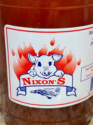 2 Bottles Nixon's Family Restaurant BBQ Sauce 16 oz Barbecue Dip Edenton NC