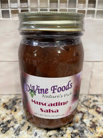 3 Jars of D'Vine Foods Muscadine Salsa, 16 oz