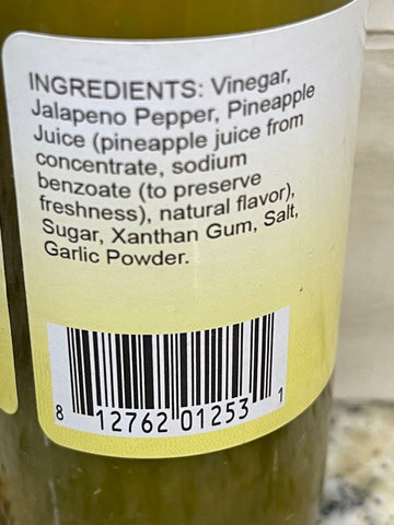 3 Bottles of D'Vine Foods Lucky's Jalapeno Pepper Hot Sauce, 5 oz