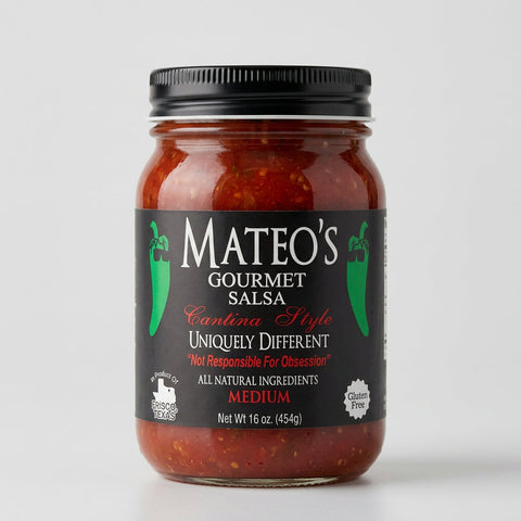 3 Jars of Mateo's Gourmet Cantina Style Salsa Medium, 16 oz