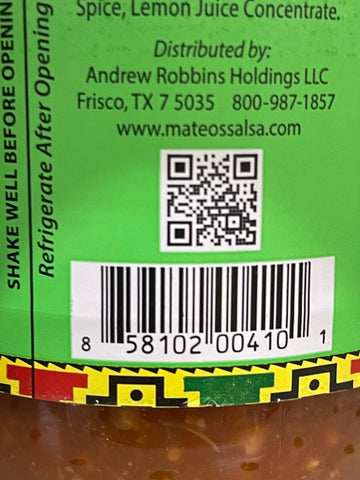 3 Jars of Mateo's Gourmet Hatch Chile Salsa, 16 oz