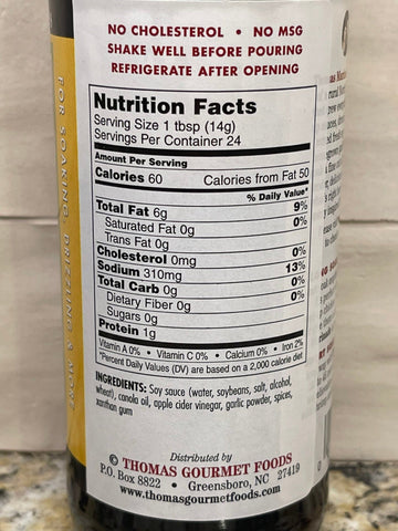 2 BOTTLES Thomas Gourmet Foods Marinade 14 oz Sauce Fish Chicken