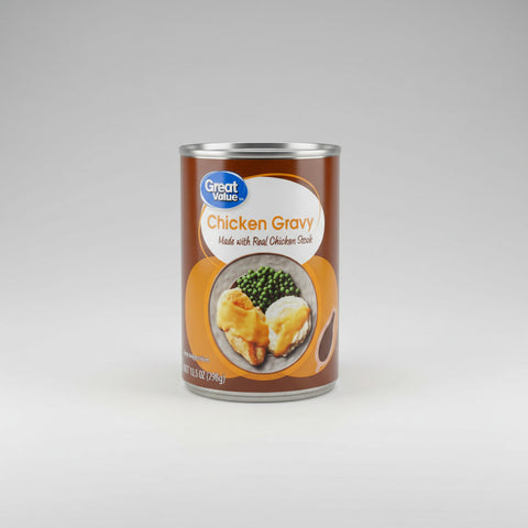 5 CANS Great Value Chicken Gravy 10.5 oz made with real chicken stock