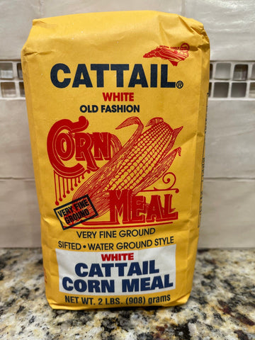 2 Bags of Atkinsons Cattail White Corn Meal, 2 lb
