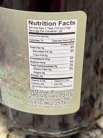 D'vine Foods Bear Jam, 18 oz