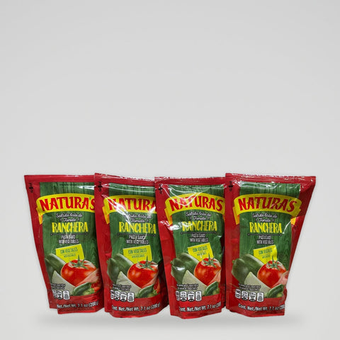 4 Packs of Naturas Ranchera Pasta Sauce, 8 oz