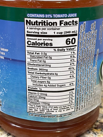 2 BOTTLES Camaronazo Chelada Lime Tomato & Shrimp Juice Cocktail Bottle