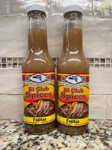 2 Bottles of El Club Fajita Seasoning Marinade, 24 oz