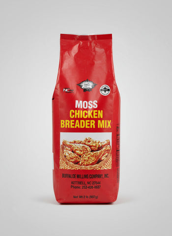 2 BAGS Moss Chicken Breader Mix 2 lb flour fried pork fish cube steak NC