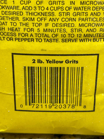 2 Bags of Atkinsons Yellow Stone Ground Grits, 2 lb