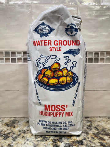 2 Bags of Moss Water Ground Style Hushpuppy Mix, 2 lb