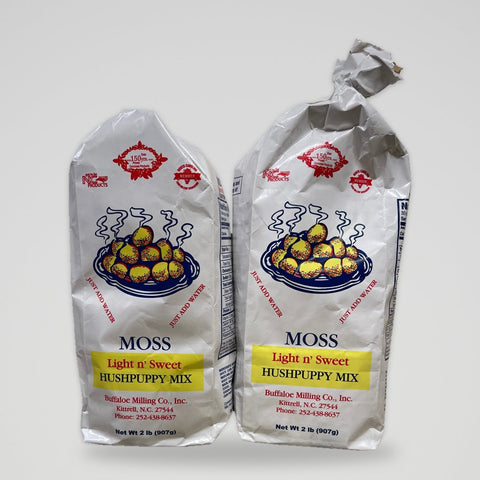 2 Bags of Moss Light n' Sweet Hushpuppy Mix, 2 lb