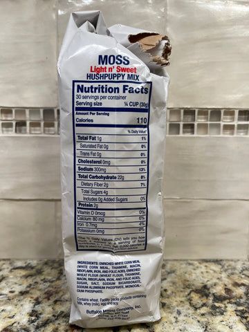 2 Bags of Moss Light n' Sweet Hushpuppy Mix, 2 lb