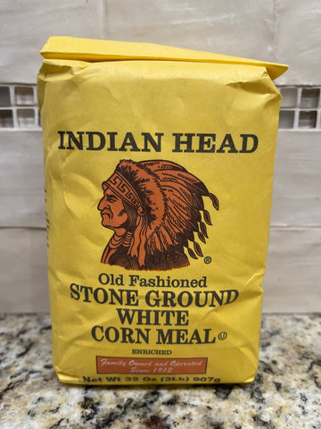 2 Bags of Stone Ground Indian Head Corn Meal, 2 lb
