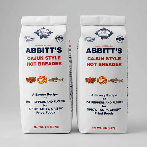 2 Bags of Abbitts Mills Cajun Style Hot Breader, 2 lb