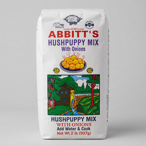 2 Bags of Abbitts Mills Hush Puppy Mix with Onions, 2 lb