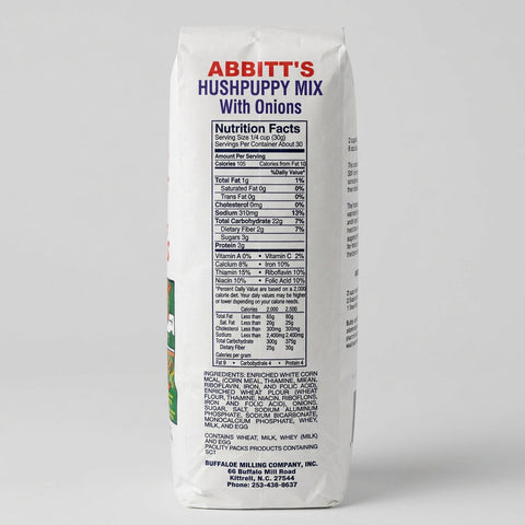 2 Bags of Abbitts Mills Hush Puppy Mix with Onions, 2 lb