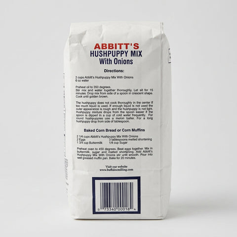 2 Bags of Abbitts Mills Hush Puppy Mix with Onions, 2 lb
