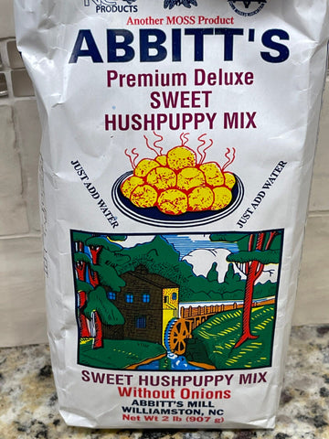 2 Bags of Abbitts Mills Premium Deluxe Sweet Hush Puppy Mix, 2 lb