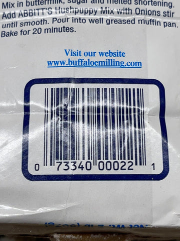 2 Bags of Abbitts Mills Premium Deluxe Sweet Onion Hush Puppy Mix, 2 lb