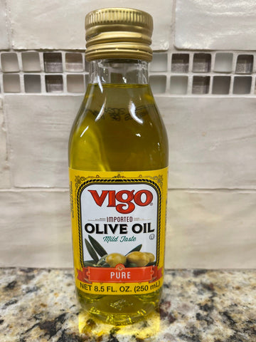 Four Bottles Vigo 100% Pure Olive Oil 8.5 oz Bottle