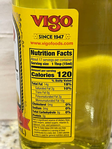 Four Bottles Vigo 100% Pure Olive Oil 8.5 oz Bottle