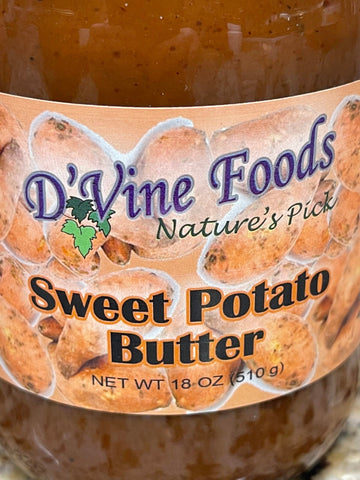 2 Jars of D'vine Foods Nature's Pick Sweet Potato Butter, 18 oz