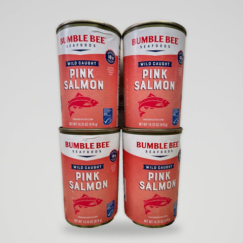 4 Cans of Bumble Bee Wild Caught Alaskan Pink Salmon, 14.75 oz